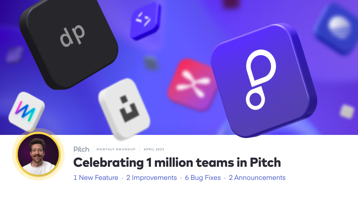 Pitch Product Highlights — April 2023 by whatsnew Pitch